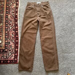 Reformation Straight Leg Jeans in Brown